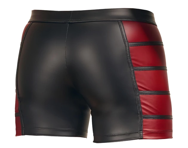 NEK - piros oldal betétes cipzáras boxer (fekete)