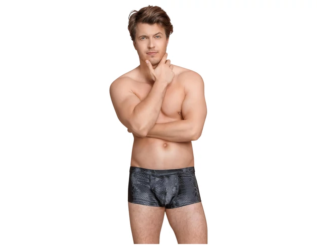 NEK - kígyóbőr mintás boxer (fekete)