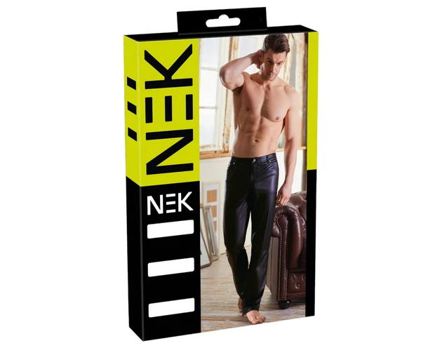 NEK - fényes hatású nadrág (fekete)