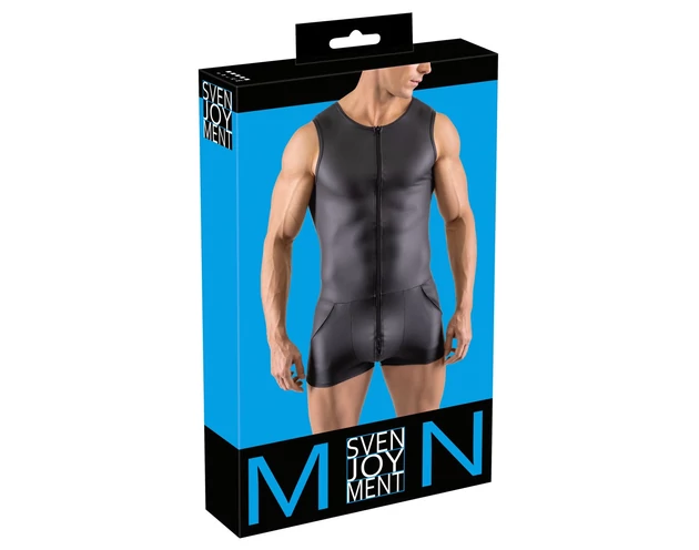 Svenjoyment - ujjatlan, rövid férfi overál (fekete)