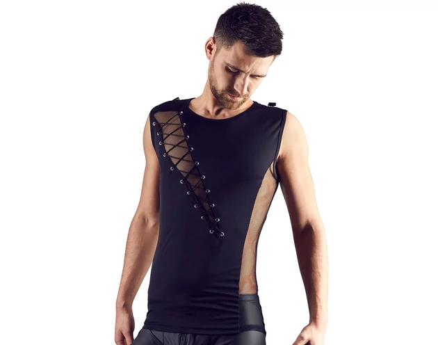 Svenjoyment - fűzős férfi felső (fekete)