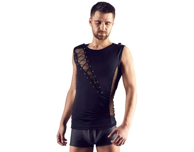 Svenjoyment - fűzős férfi felső (fekete)