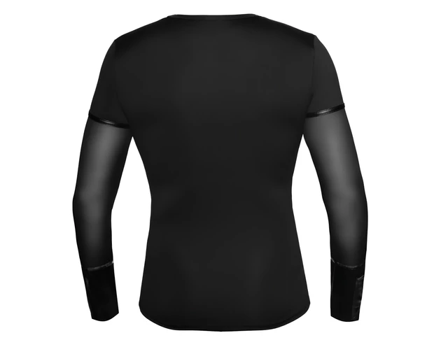 NEK - keresztpántos hosszúujjú férfi felső (fekete)