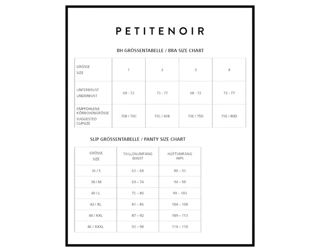 Petite Noir Exclusive - csíkos melltartó szett (fekete)