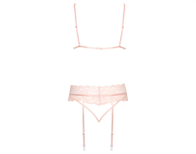 Kissable - csipke fehérnemű szett (pink)