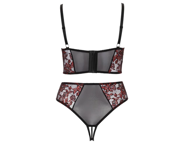 Cottelli Plus Size – melltartó szett (piros)