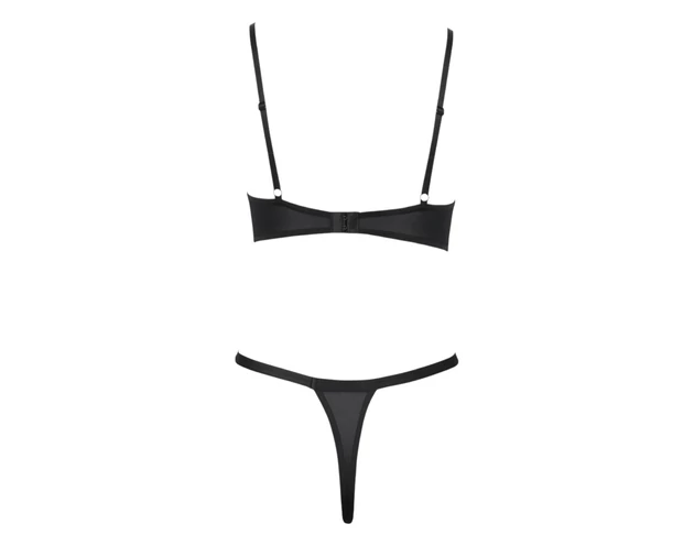 Cottelli Party - fűzős melltartó szett (fekete)