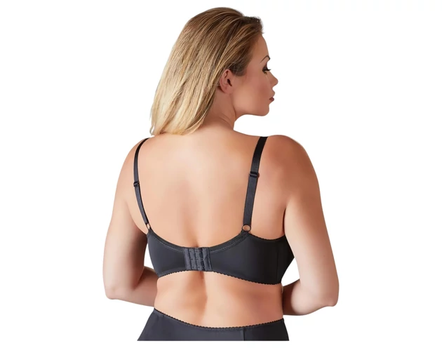 Cottelli Plus Size - merevített mellemelő (fekete)