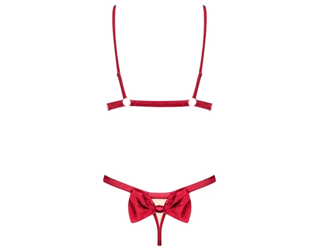 Obsessive Rubinesa - pikáns fehérnemű szett (piros)