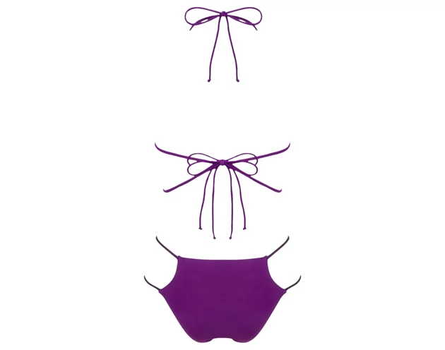 Obsessive Balitta - fényes, nyakpántos bikini (lila)