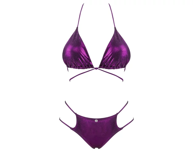 Obsessive Balitta - fényes, nyakpántos bikini (lila)