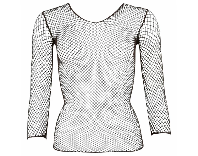 NO:XQSE - Női, necc felső - fekete (S-L)