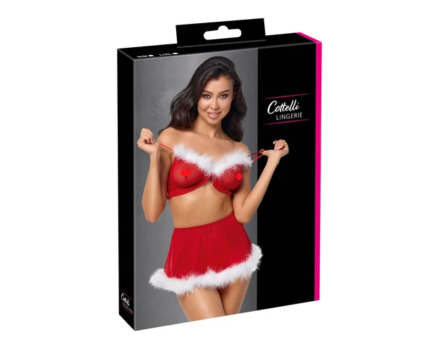 Cottelli - karácsonyi fehérnemű szett (piros)