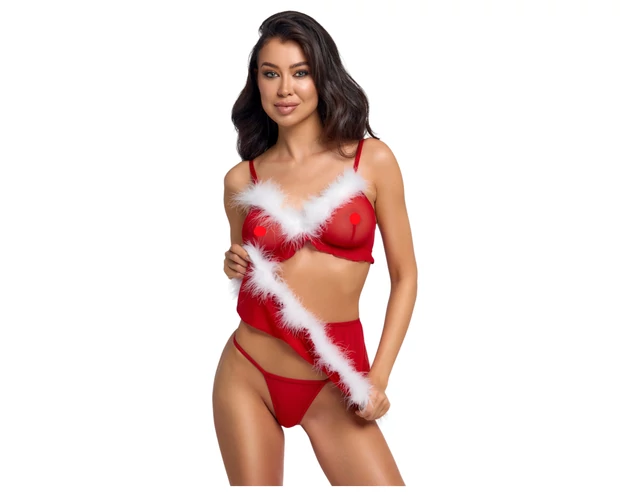 Cottelli - karácsonyi fehérnemű szett (piros)