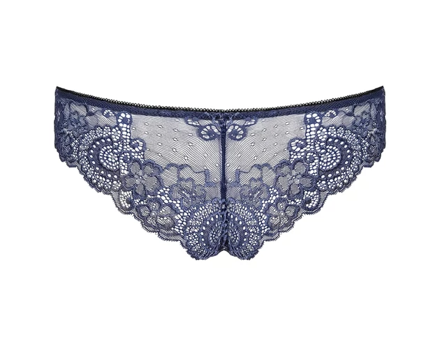 Obsessive Auroria - masnis hímzett női bugyi (kék)