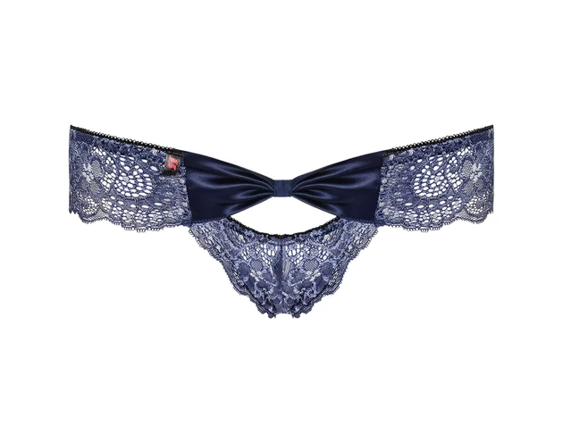 Obsessive Auroria - masnis hímzett női bugyi (kék)