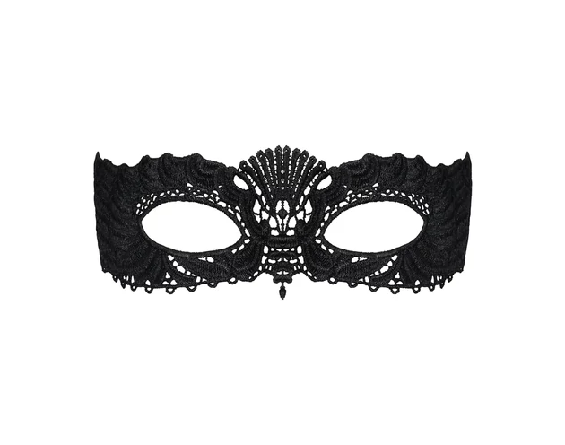 Obsessive - hímzett velencei maszk (fekete)