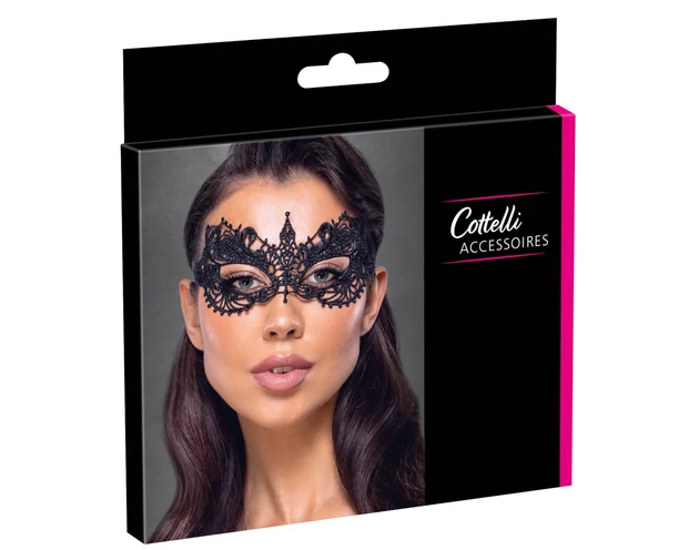 Cottelli - csipke maszk (fekete)