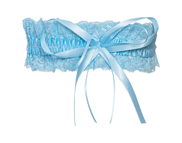 Cottelli - masnis csipke harisnyakötő - S-L (kék)