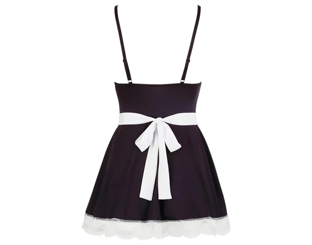 Cottelli - szobalány ruha és kötény (fekete-fehér)