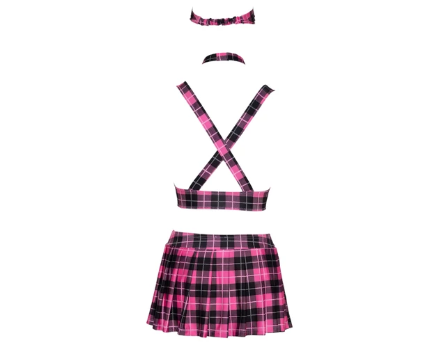 Cottelli - kockás diáklány jelmez szett (pink)