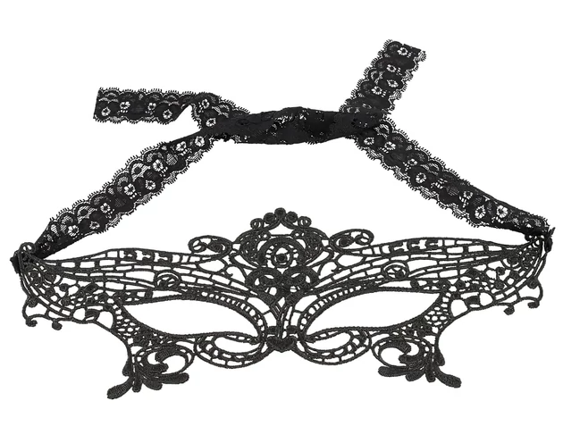 Cottelli - Hímzett, csipke hatású szemmaszk (fekete)