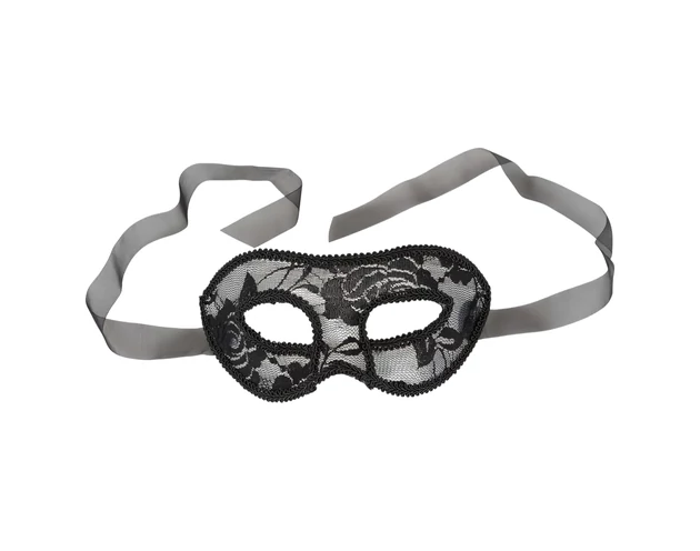 Cottelli - előformázott, csipke szemmaszk (fekete)