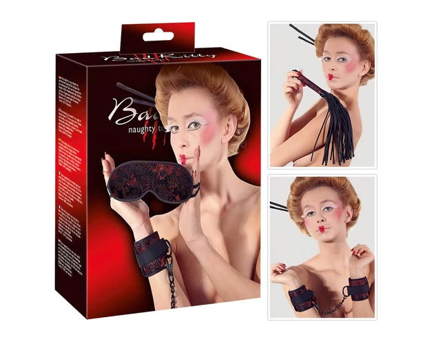 Bad Kitty - ázsia szett (vörös-fekete)