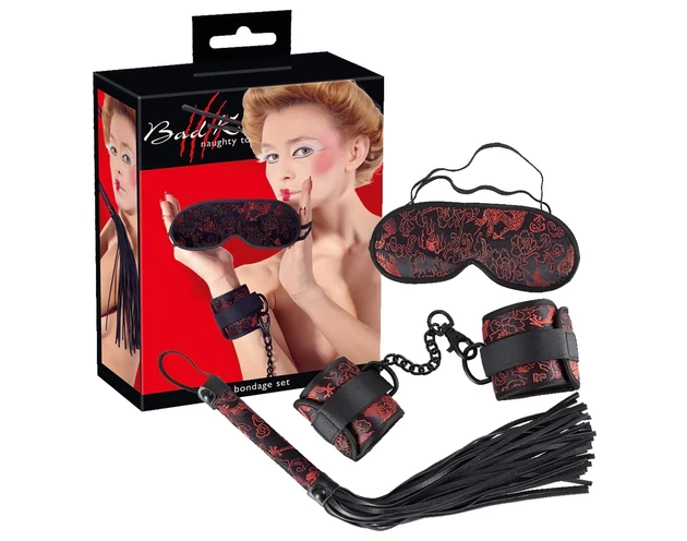 Bad Kitty - ázsia szett (vörös-fekete)