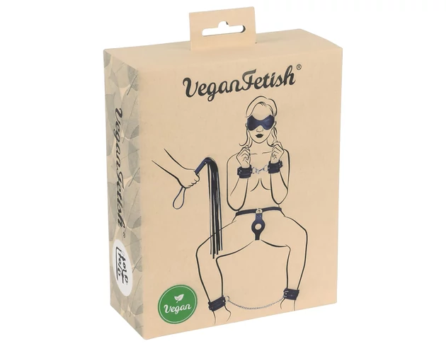 Vegan Fetish - kötöző szett (7 részes) - fekete