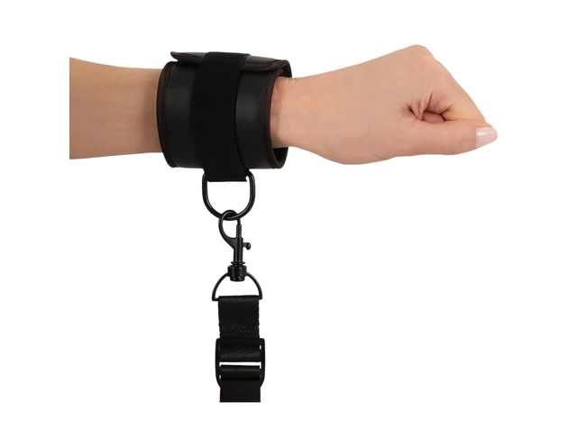 Vegan Fetish - ágyhoz kötöző szett (fekete)