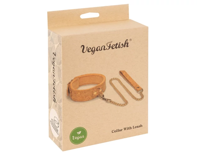 Vegan Fetish - nyakörv és póráz (parafa)