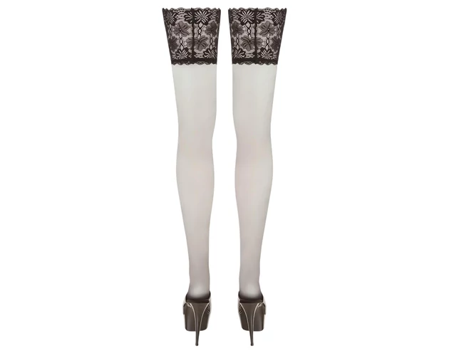 Cottelli Plus Size - combfix 15cm széles csipkés (fekete)
