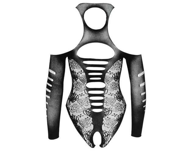 NO:XQSE - masnis body, hosszú ujjal - fekete (S-L)