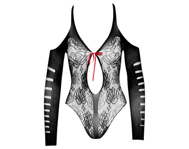 NO:XQSE - masnis body, hosszú ujjal - fekete (S-L)