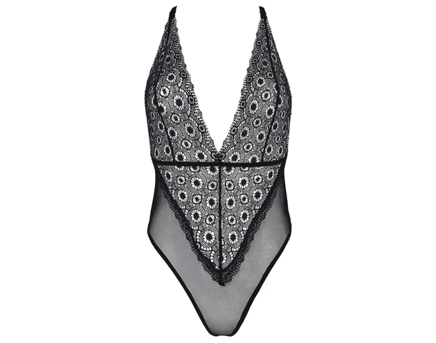 Passion Eco Zinnia - csipke body (fekete)