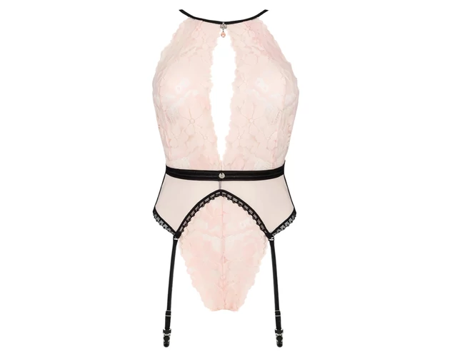 Obsessive Lilines - harisnyatartós body (pink)