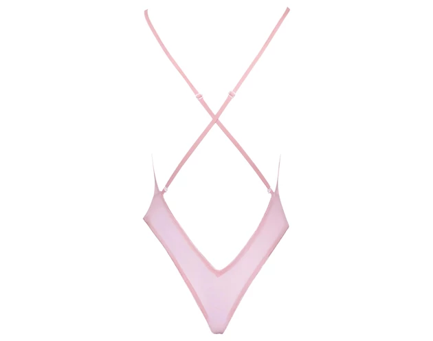 Kissable - rózsás hímzéses body (pink)