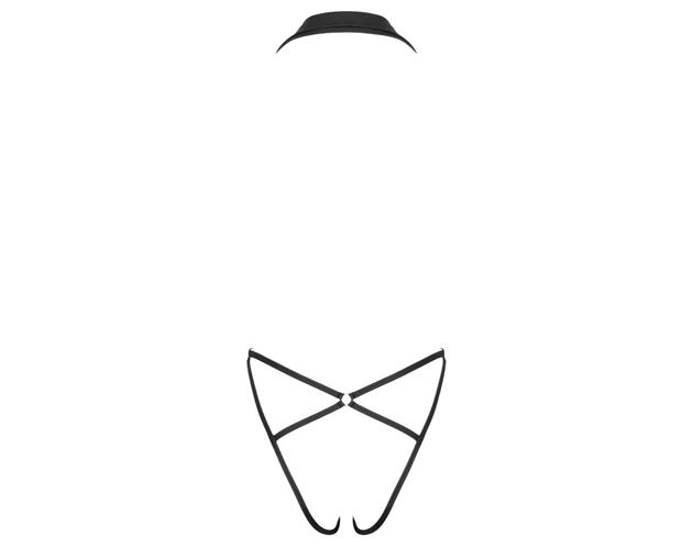 Cottelli Party - galléros body (fekete)