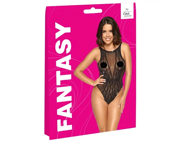 Cottelli - strasszos body (fekete) - S-L