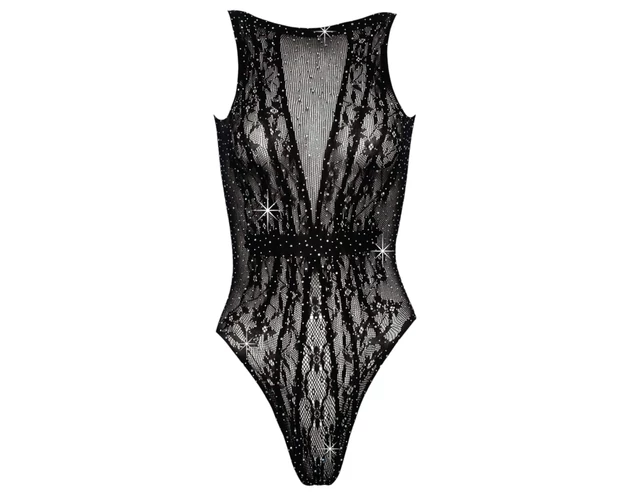 Cottelli - strasszos body (fekete) - S-L