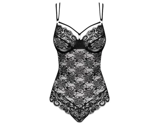 Obsessive 860-TED-1 - szuper szexi csipke body (fekete)