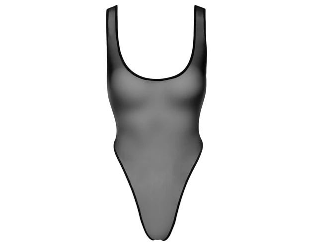 Noir - átlátszó body (fekete)
