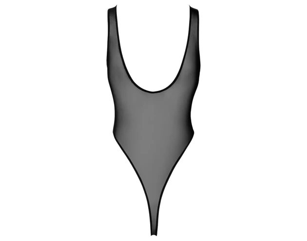 Noir - átlátszó body (fekete)