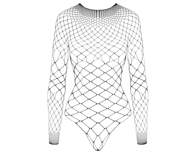 Cottelli - nyitott strasszos body (fekete) - S-L