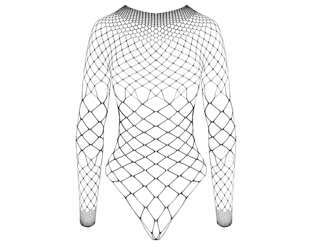 Cottelli - nyitott strasszos body (fekete) - S-L