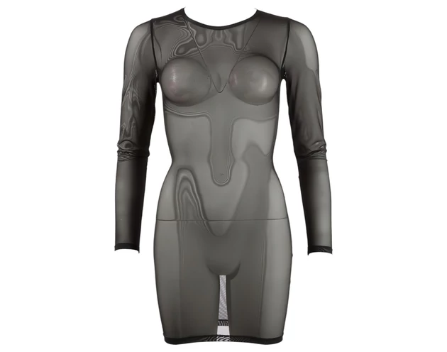 Cottelli - átlátszó ruha (fekete)