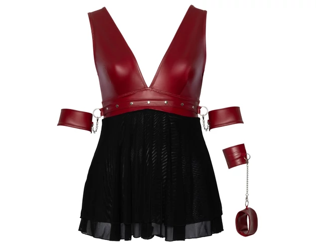 Cottelli Bondage Plus Size - babydoll (piros)