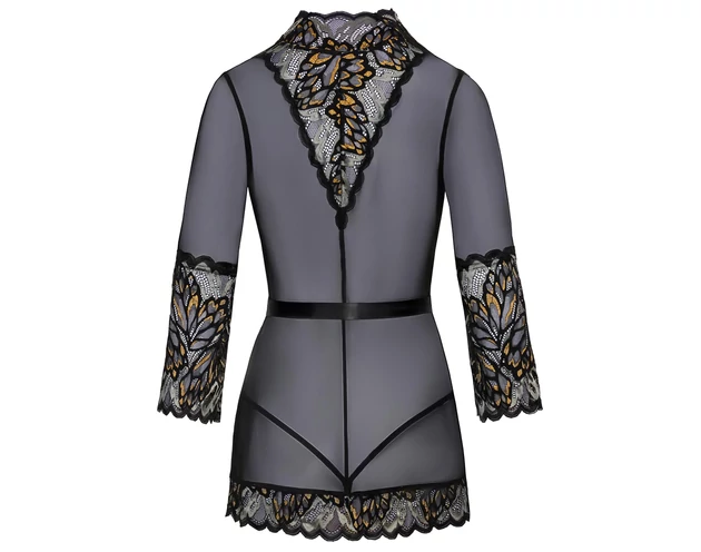 Kissable - rövid köntös (fekete)