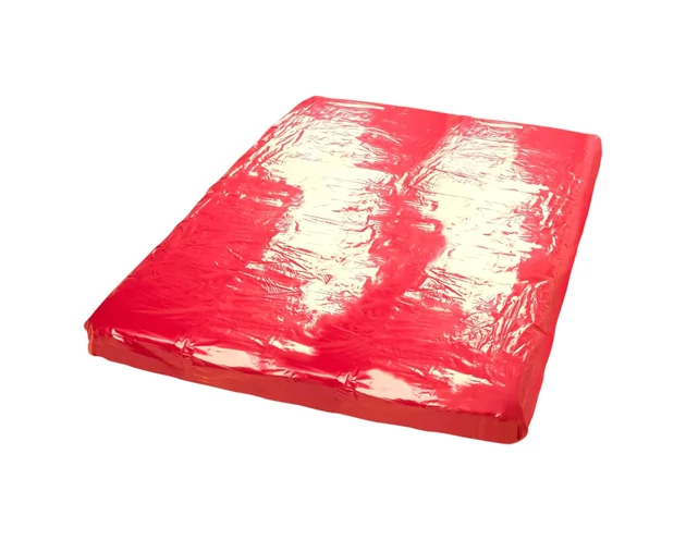 Lakk lepedő - 200x220cm (piros)